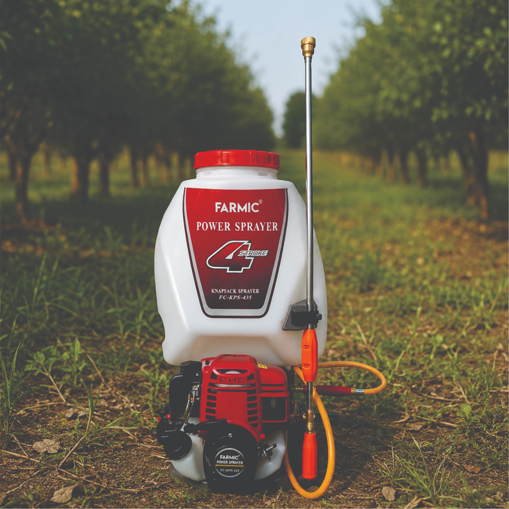 FARMIC Knapsack Agricultural Power Sprayer FC-KPS-435 | 35CC 4 Stroke Engine