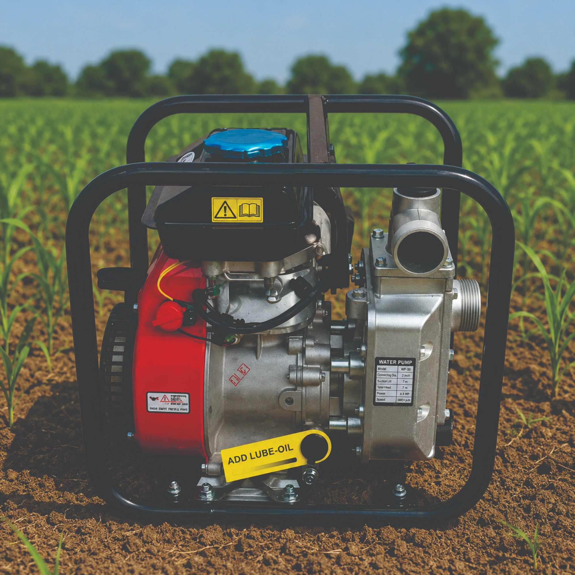 FARMIC FC-WPP-98G15: 3 HP Petrol Water Pump | 4-Stroke Engine