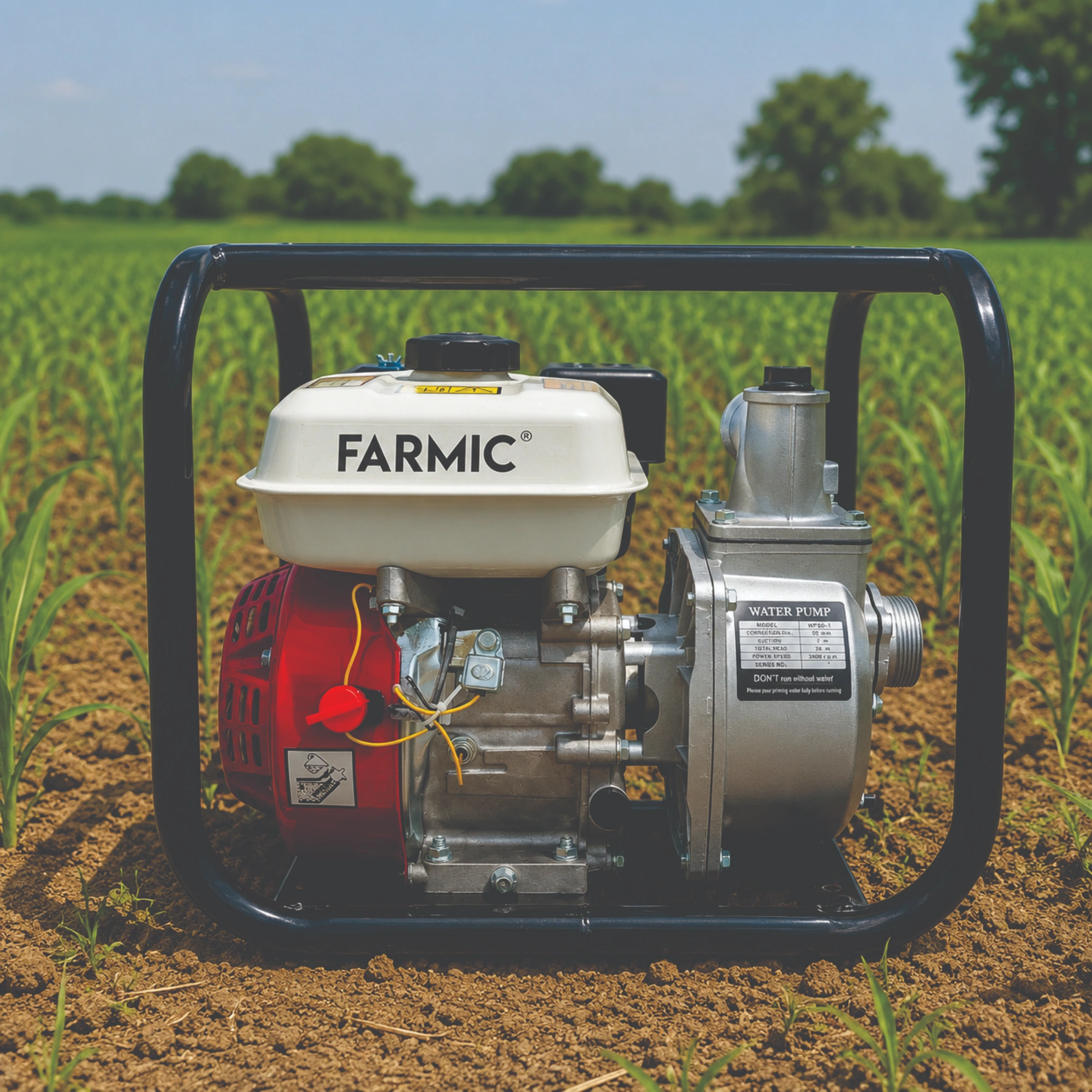 FARMIC FC-WPP-20: 7 HP Petrol Water Pump | 4-Stroke Engine