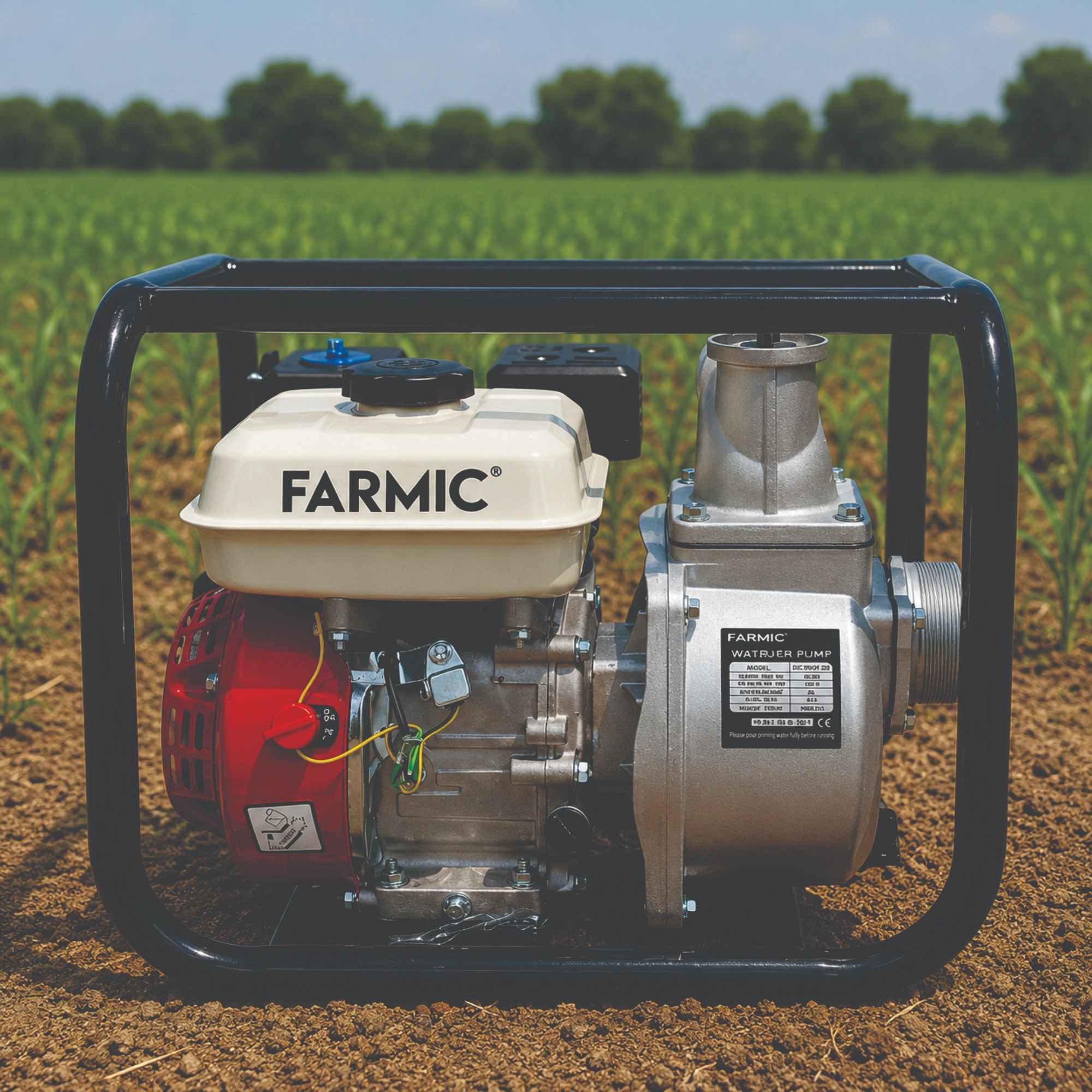 FARMIC FC-WPP-30: 7 HP Petrol Water Pump | 4-Stroke Engine