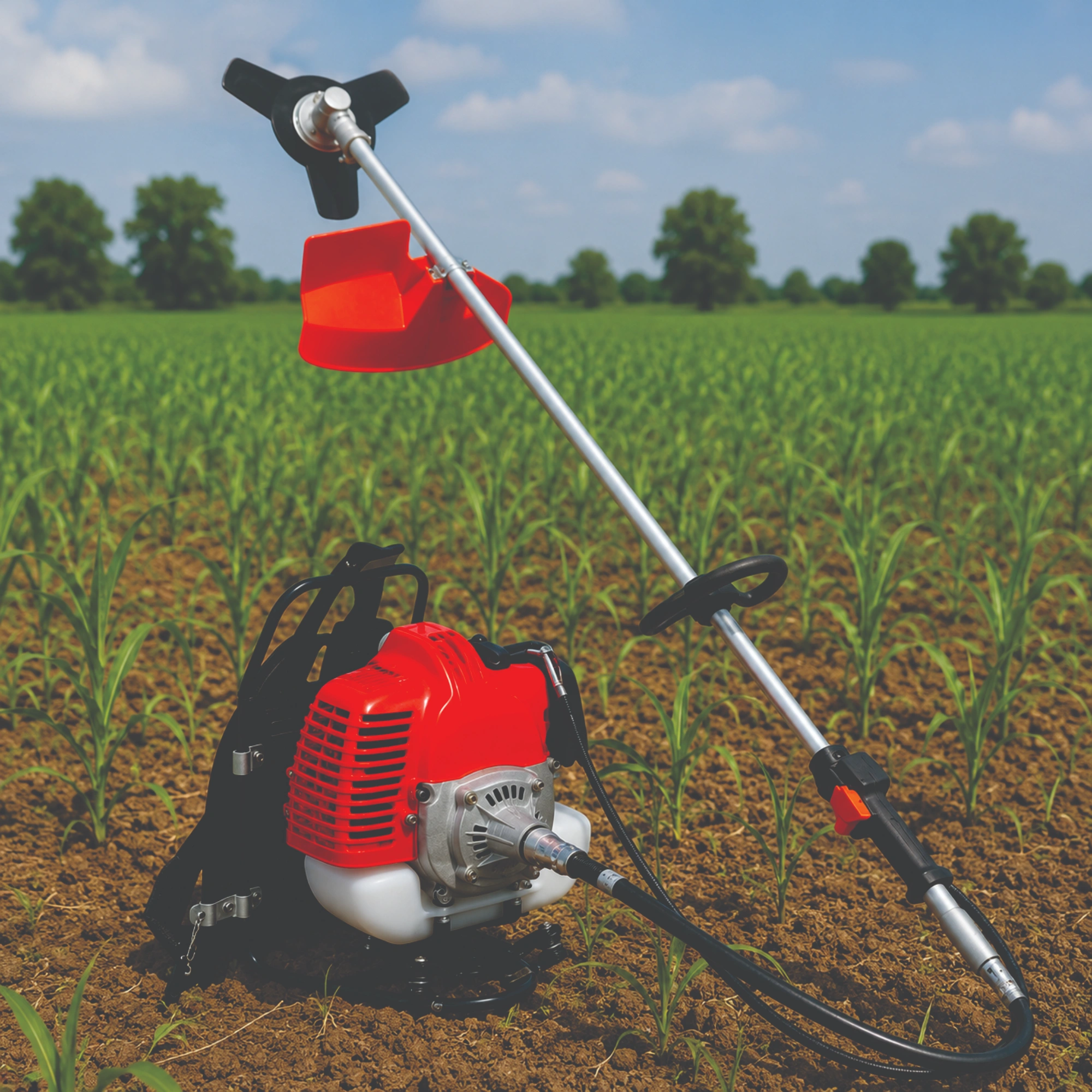 FARMIC FC-BCBP-520 Back-pack crop cum grass cutter | 52cc 2-Stroke Engine