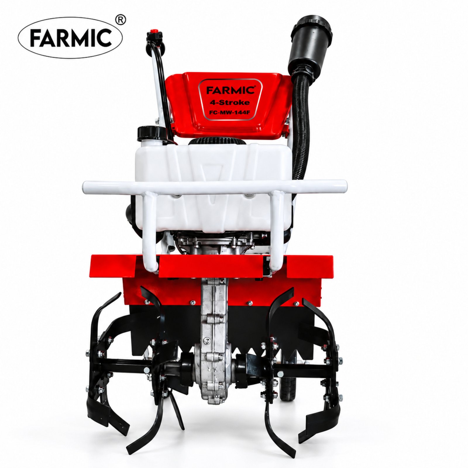 FARMIC Mini Power Tiller Machine - 59cc Petrol Engine for Easy Tilling FC-MW-144F
