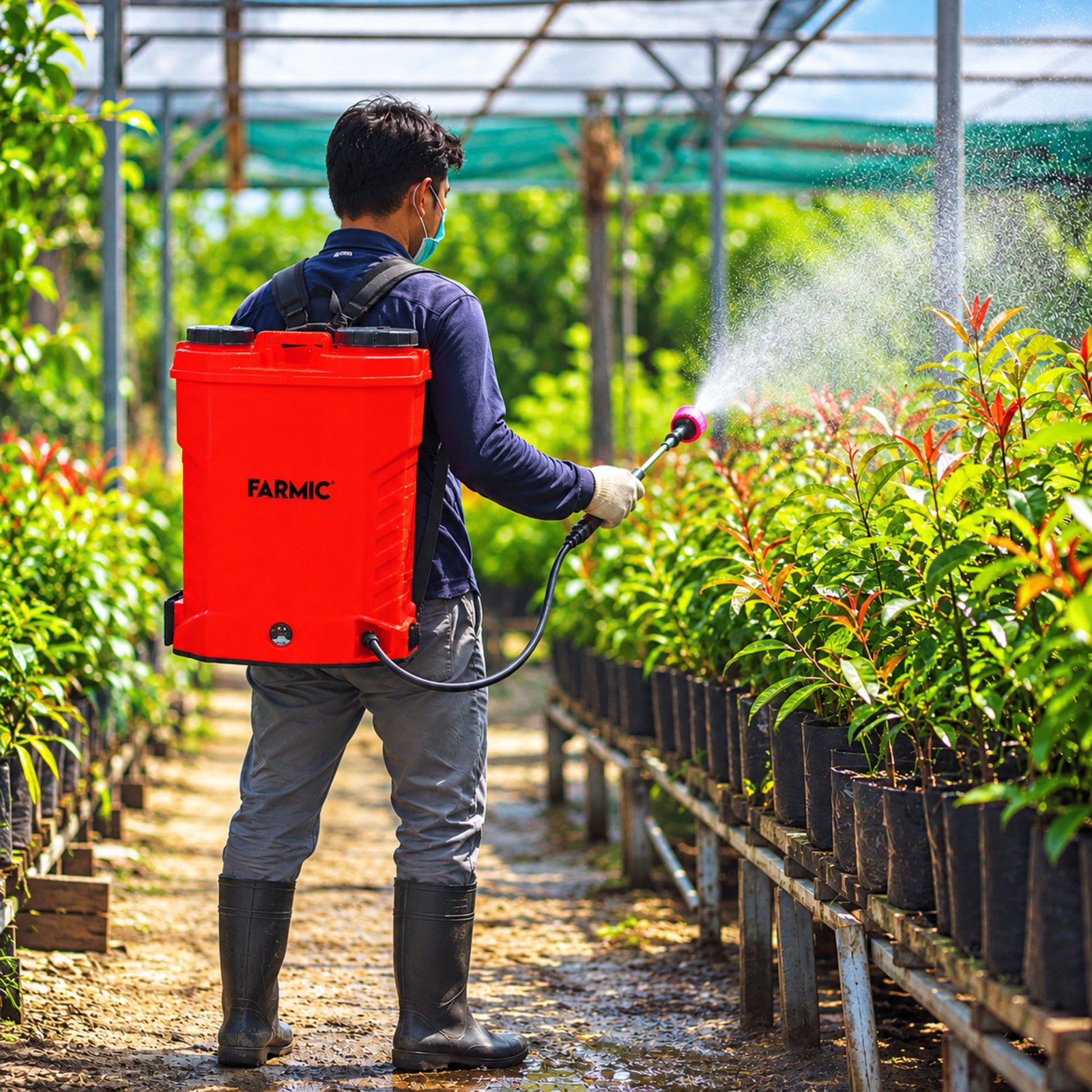 FARMIC 12V 12AH(3KG) Double Motor Battery Operated Sprayer FC-BS-1212(DM)