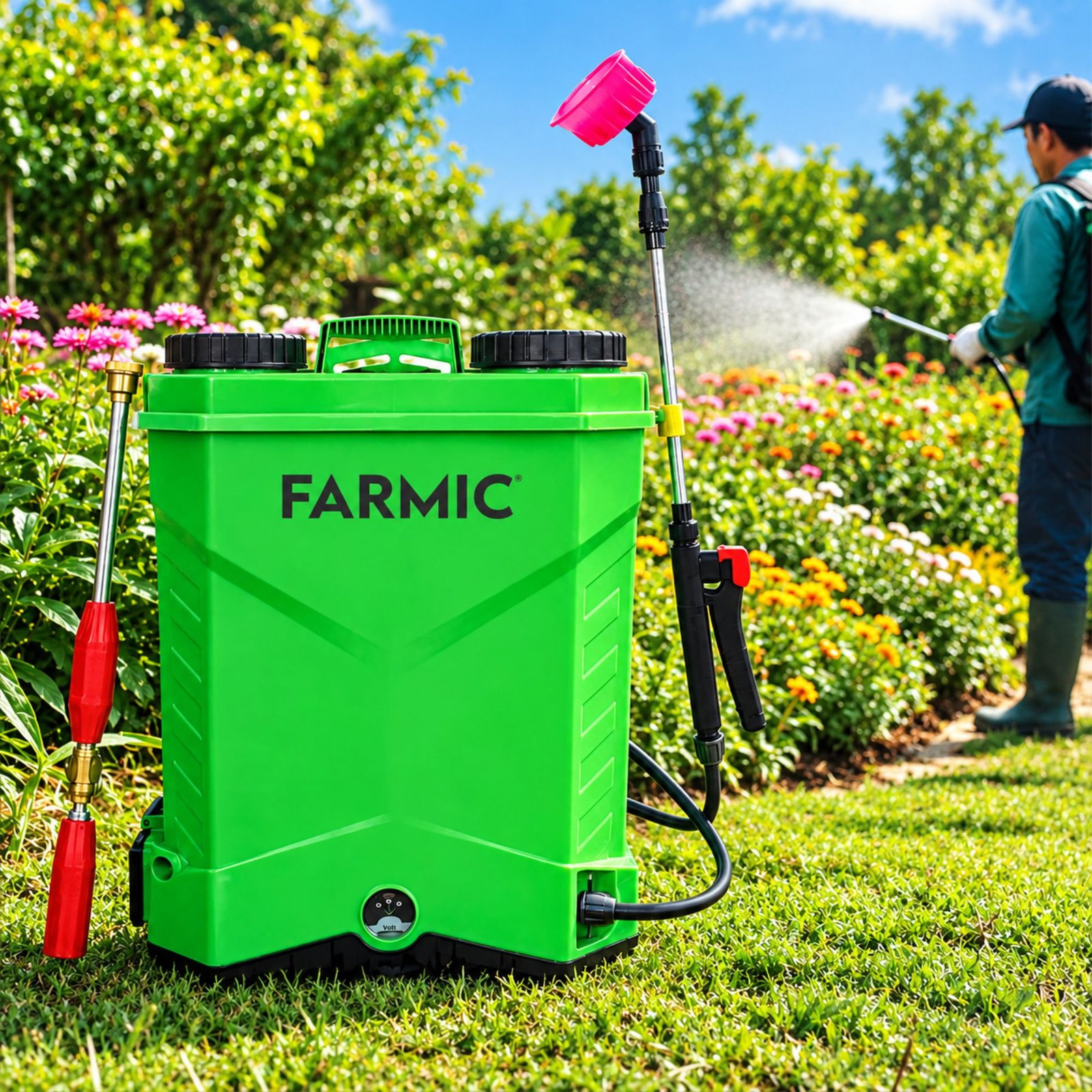 FARMIC 12V 20AH(3.4KG) Double Motor Battery Operated Sprayer FC-BS-1220(DM)